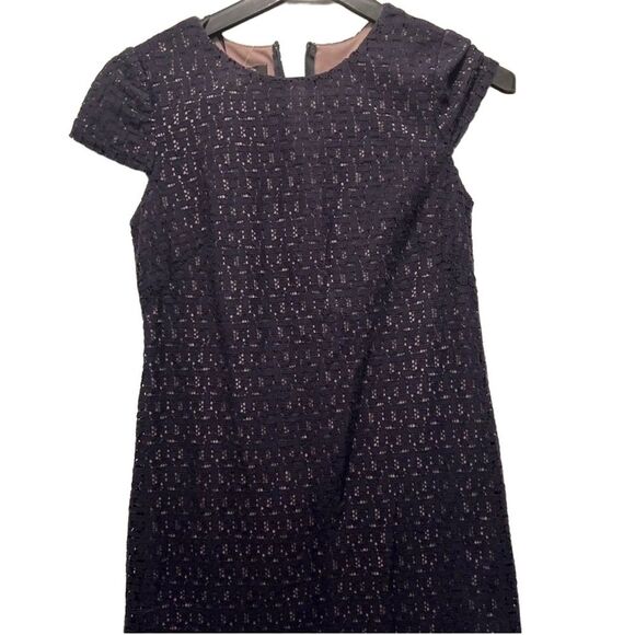 Suzi Chin Sheath Lace Dress - Size 2 - Navy - EUC - Picture 2 of 7